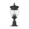 Z-Lite Davina 3 Light Outdoor Pier Mounted Fixture, 9in. W x 22.25in. H, Black 5016PHMR-533PM-BK - alternate 8